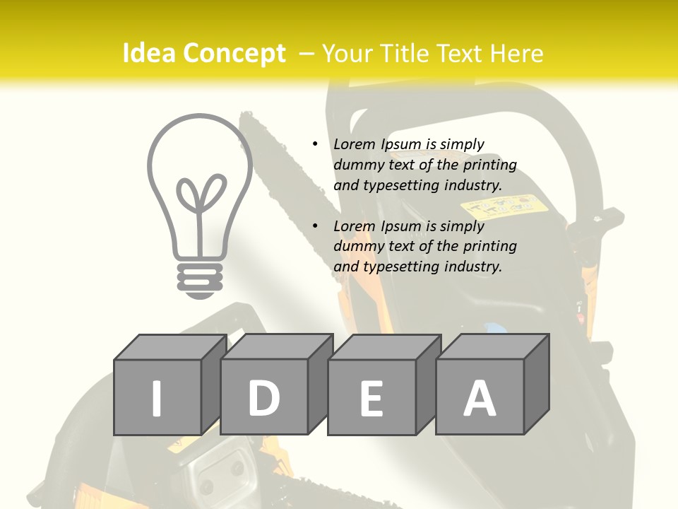 Equipment Lumberjack Sharp PowerPoint Template