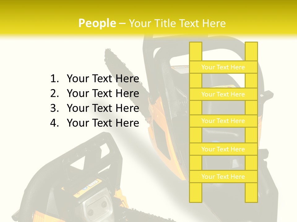Equipment Lumberjack Sharp PowerPoint Template