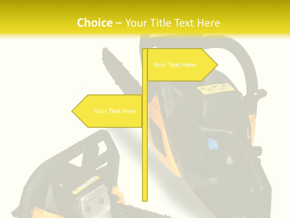 Equipment Lumberjack Sharp PowerPoint Template