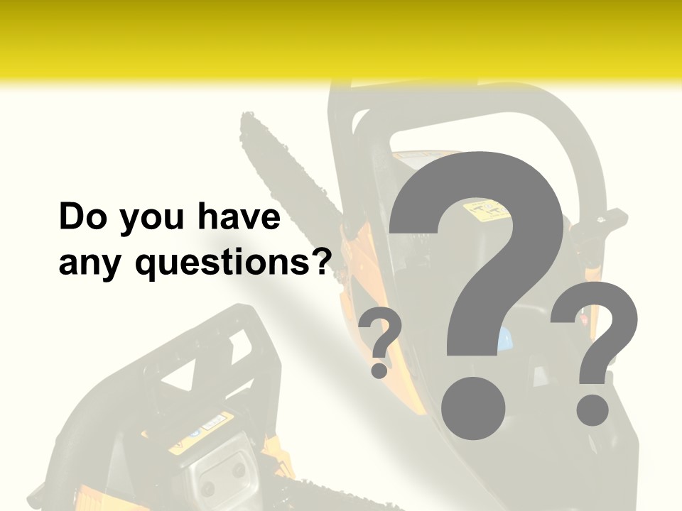 Equipment Lumberjack Sharp PowerPoint Template