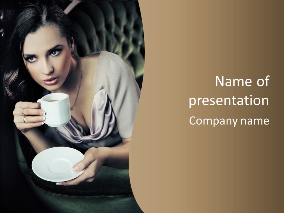 Stylish Person Fashion PowerPoint Template