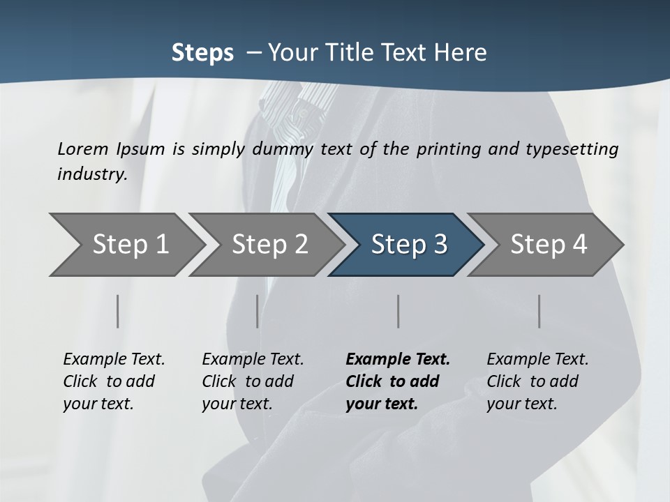Male Young Outdoor PowerPoint Template