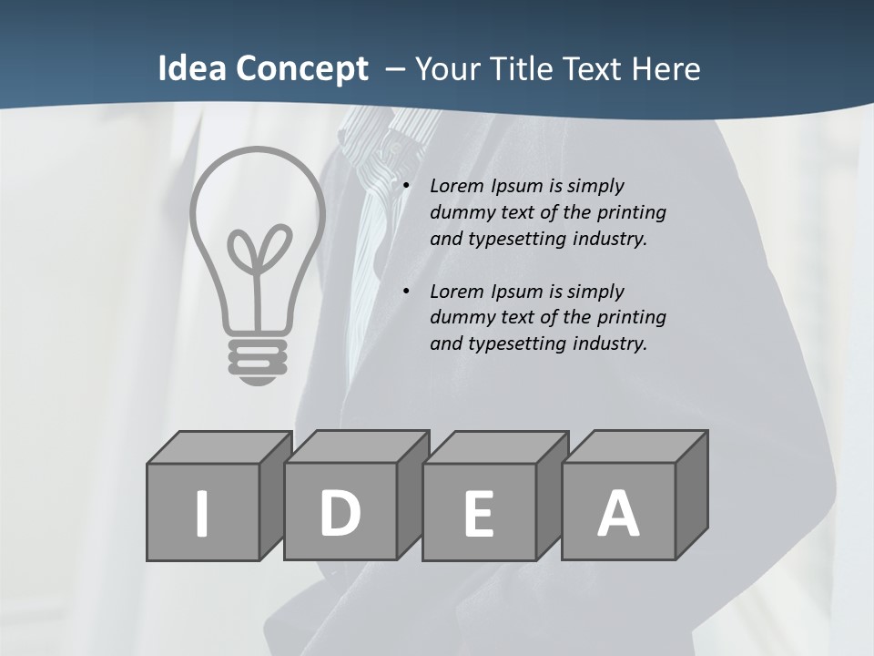 Male Young Outdoor PowerPoint Template