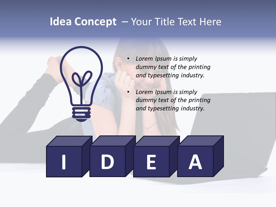 Studio Person Happiness PowerPoint Template