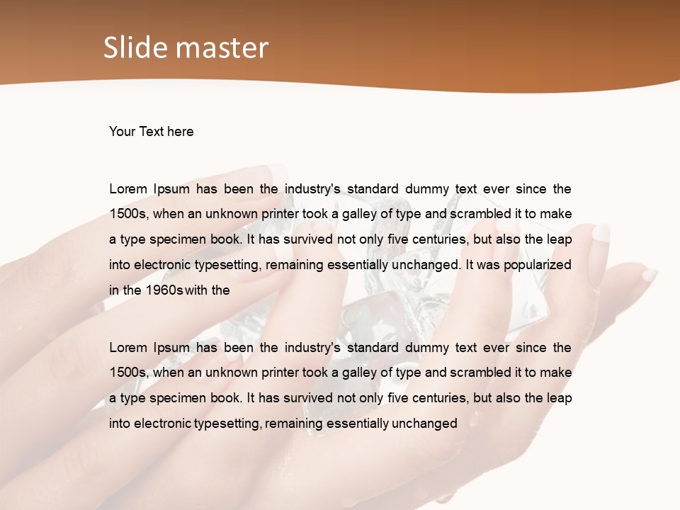 Elegant Fist Beauty PowerPoint Template