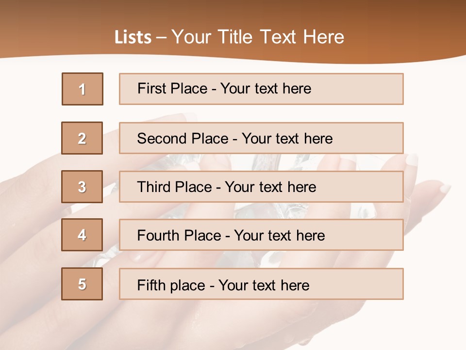 Elegant Fist Beauty PowerPoint Template
