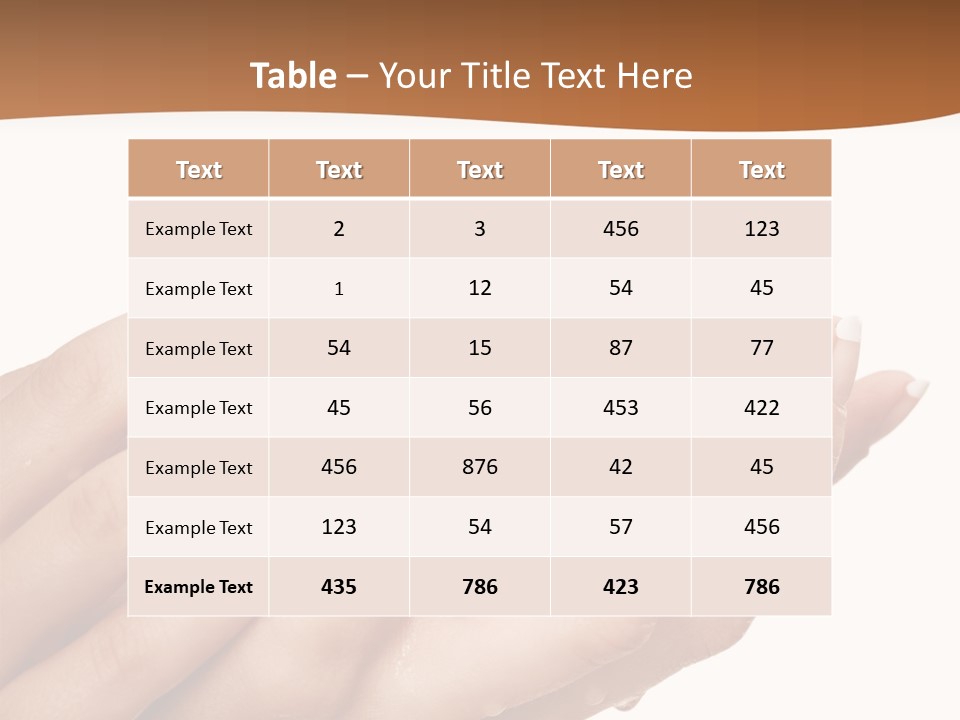 Elegant Fist Beauty PowerPoint Template