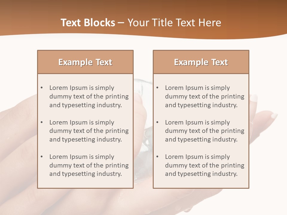 Elegant Fist Beauty PowerPoint Template