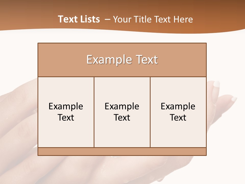 Elegant Fist Beauty PowerPoint Template