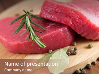 Healthy Food Herbs PowerPoint Template