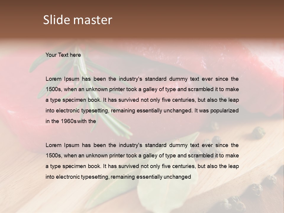 Healthy Food Herbs PowerPoint Template