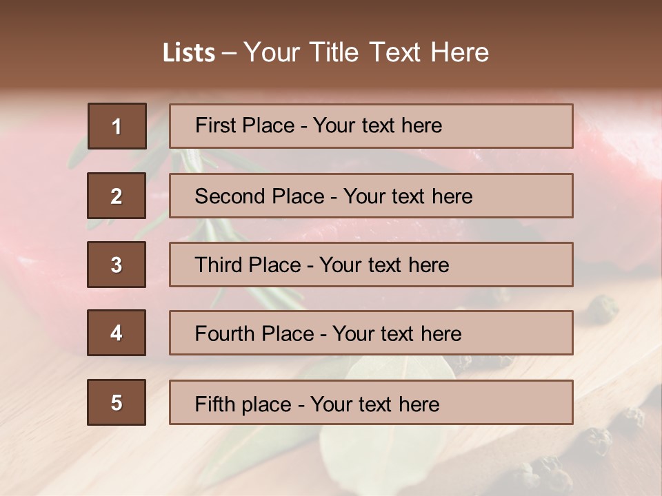 Healthy Food Herbs PowerPoint Template