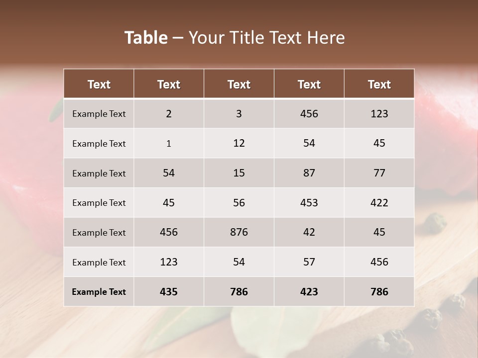 Healthy Food Herbs PowerPoint Template