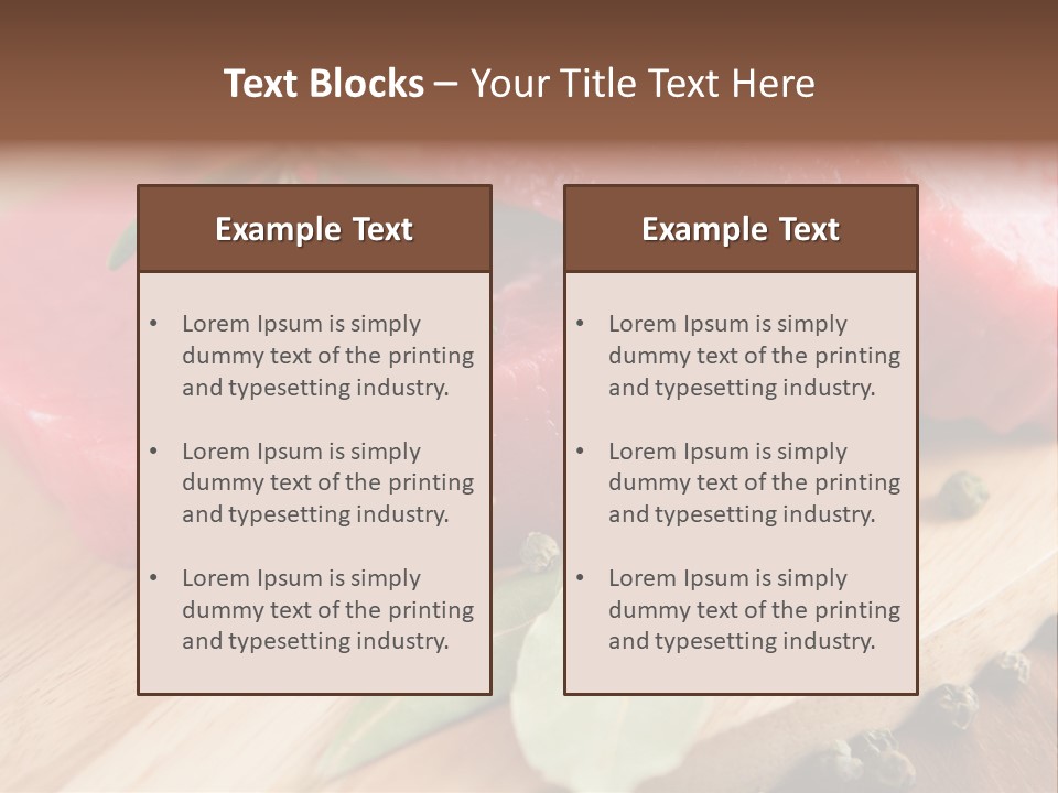 Healthy Food Herbs PowerPoint Template