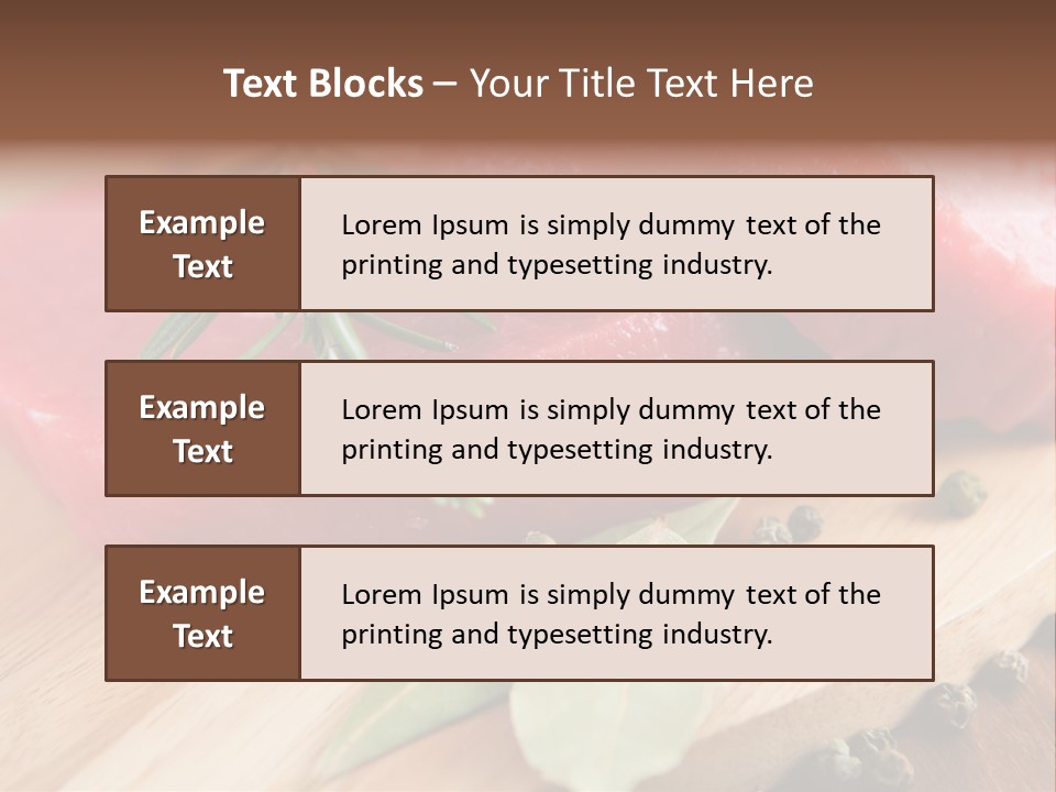 Healthy Food Herbs PowerPoint Template