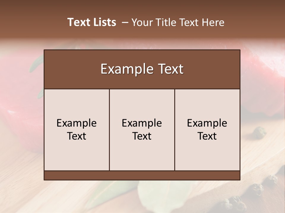 Healthy Food Herbs PowerPoint Template