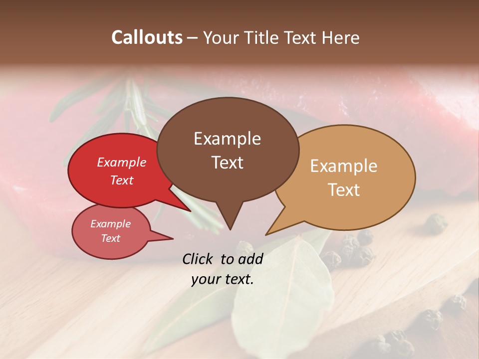 Healthy Food Herbs PowerPoint Template