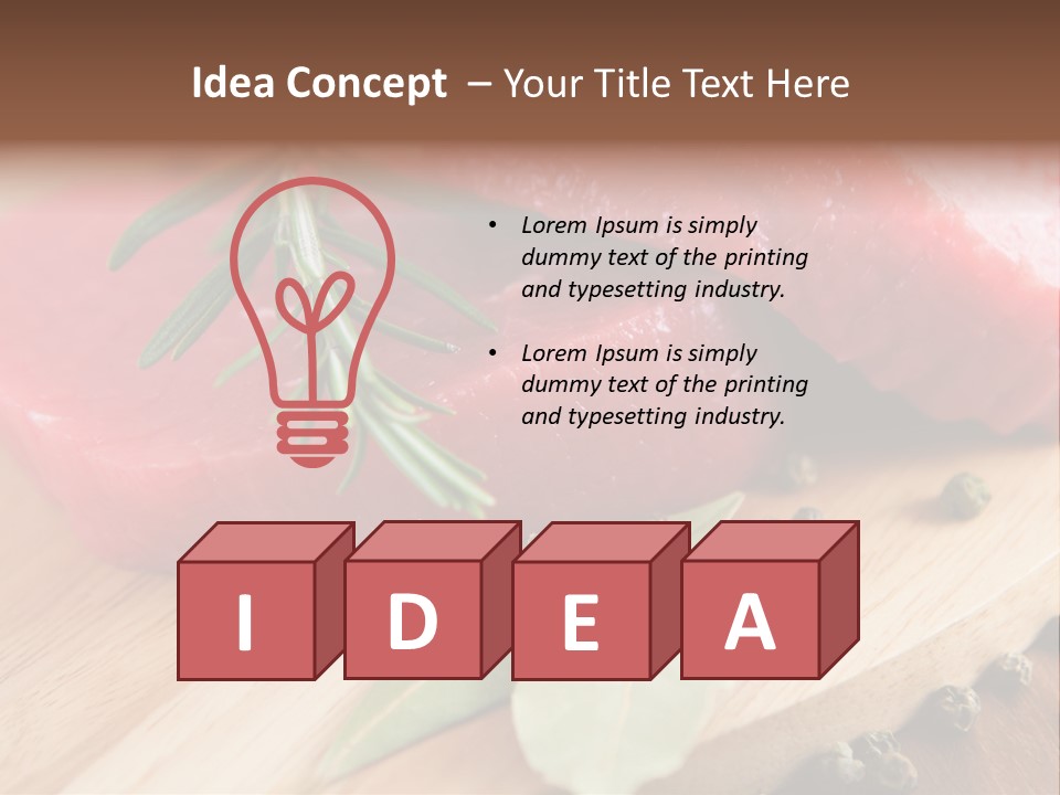 Healthy Food Herbs PowerPoint Template