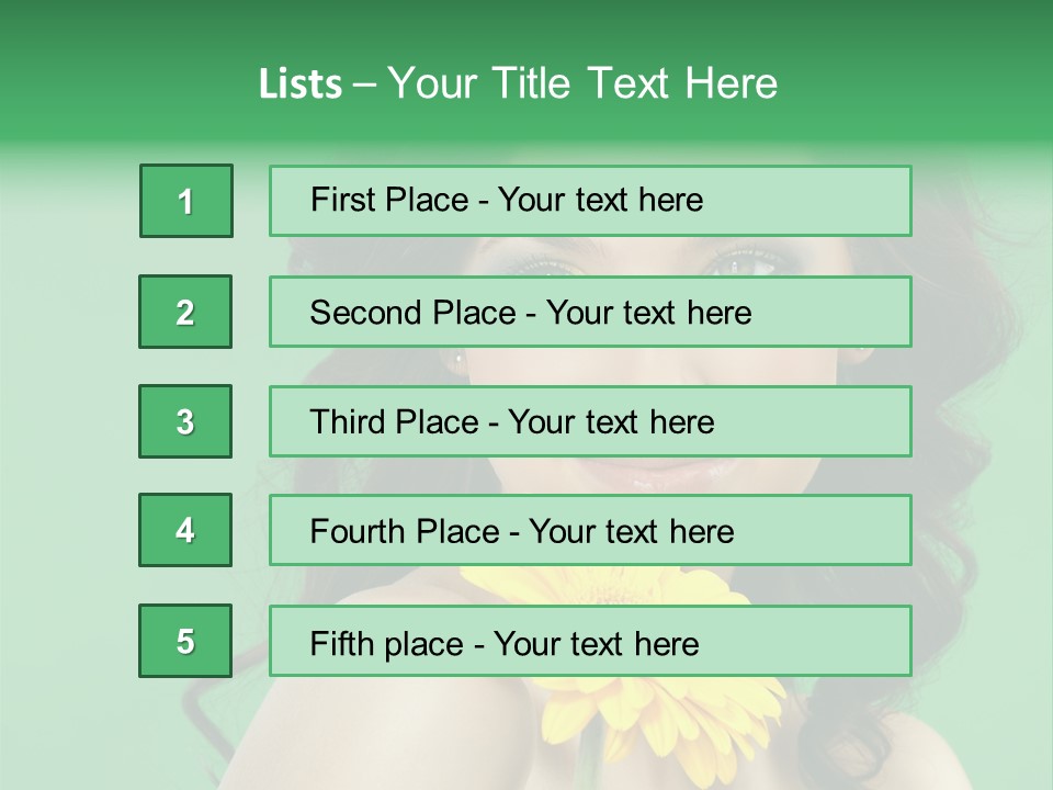 Portrait Charm Young PowerPoint Template