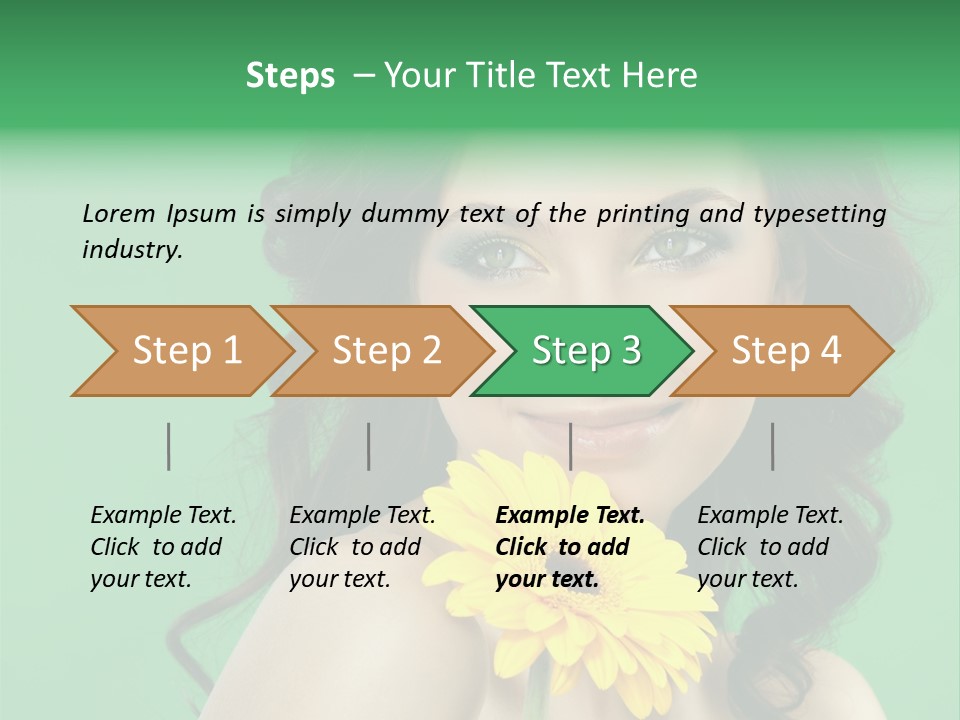 Portrait Charm Young PowerPoint Template