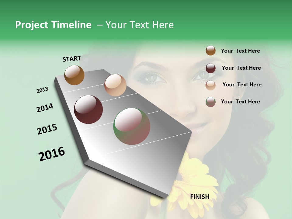 Portrait Charm Young PowerPoint Template