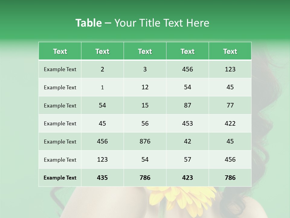 Portrait Charm Young PowerPoint Template