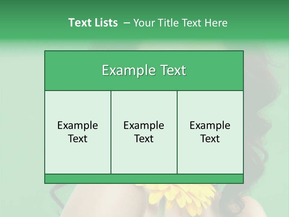 Portrait Charm Young PowerPoint Template