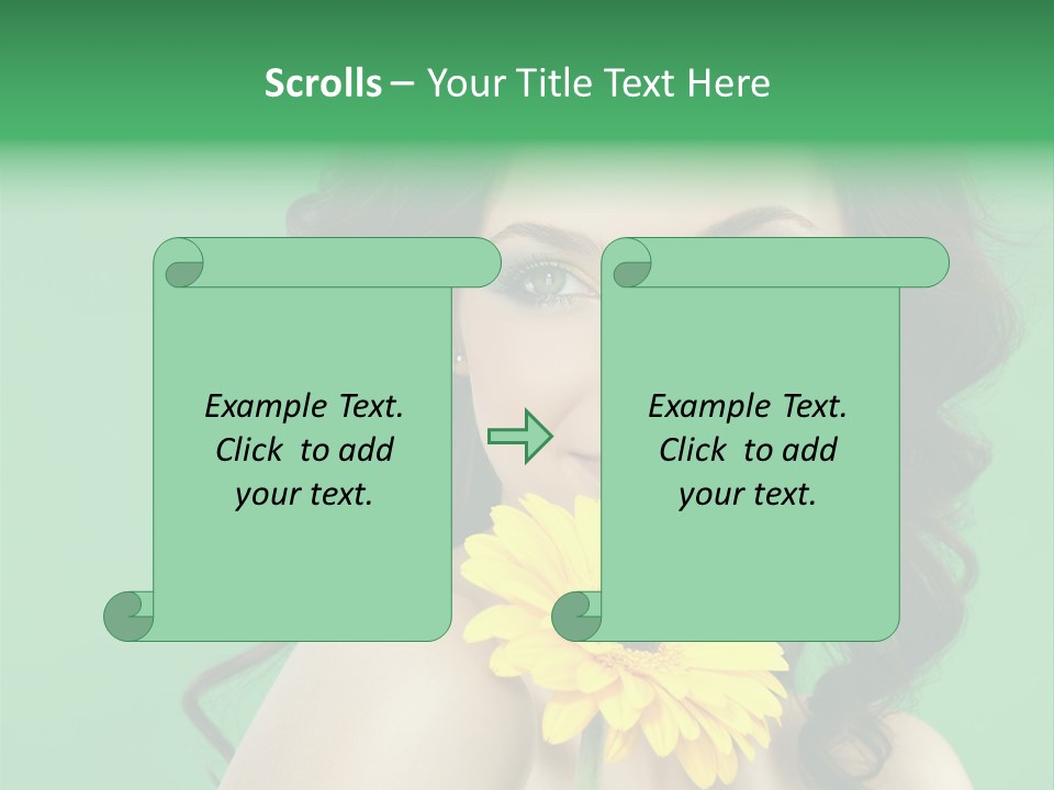 Portrait Charm Young PowerPoint Template