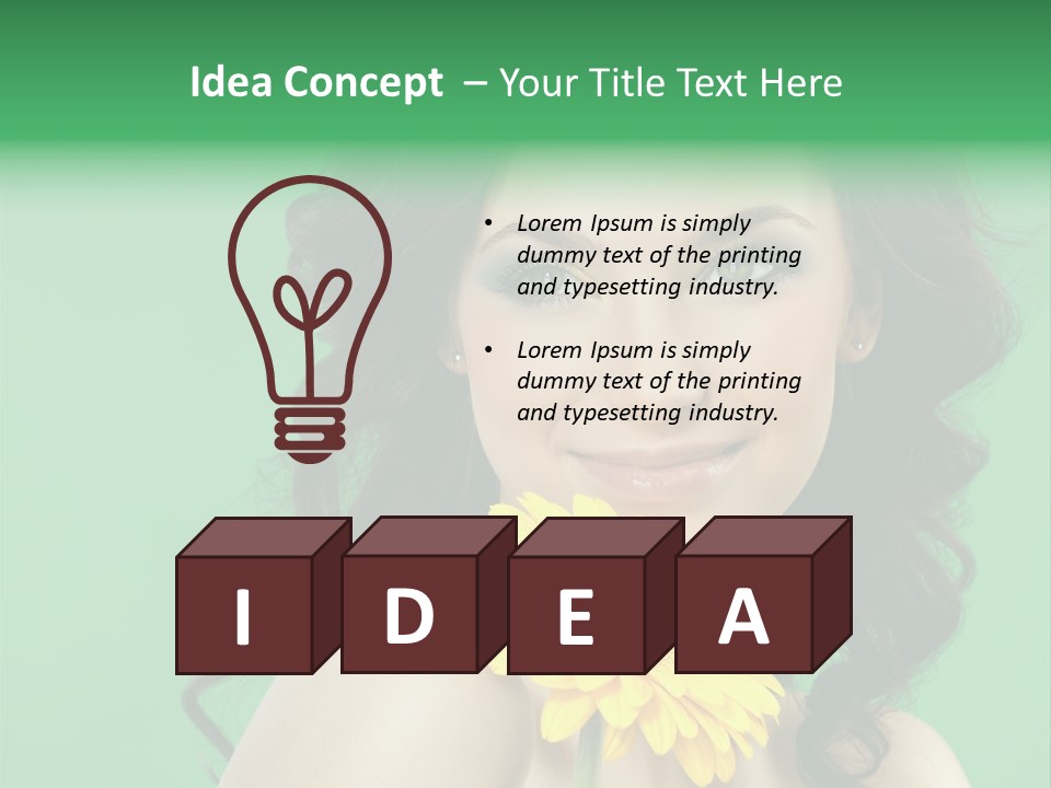 Portrait Charm Young PowerPoint Template