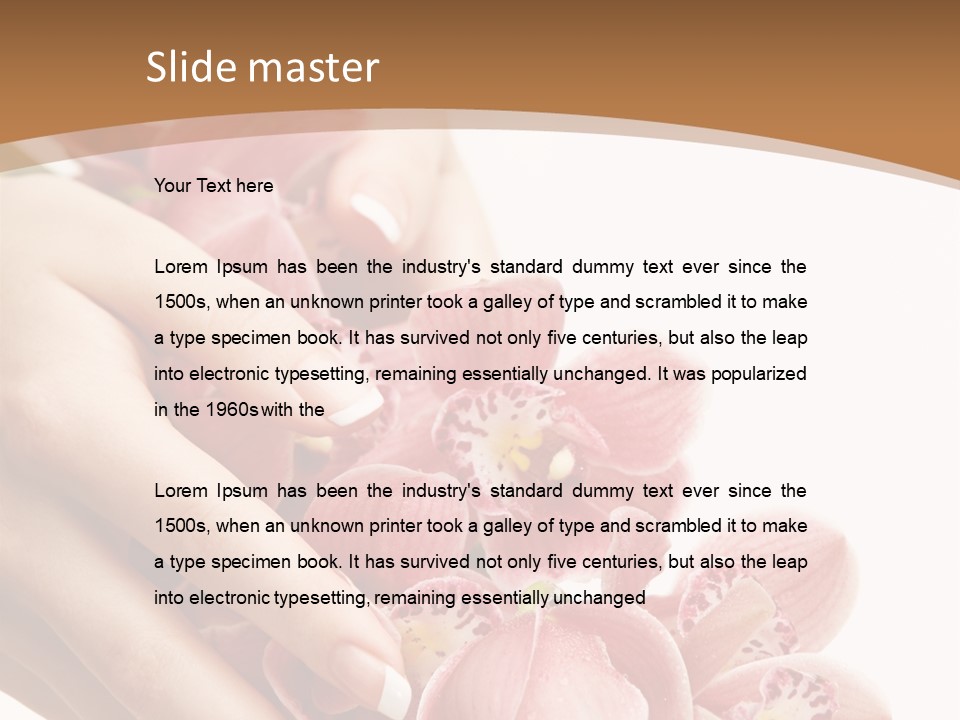 Isolated Blossom Close Up PowerPoint Template