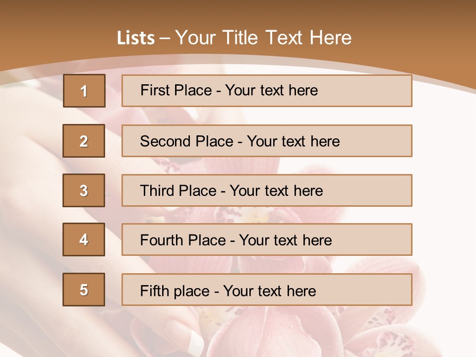 Isolated Blossom Close Up PowerPoint Template