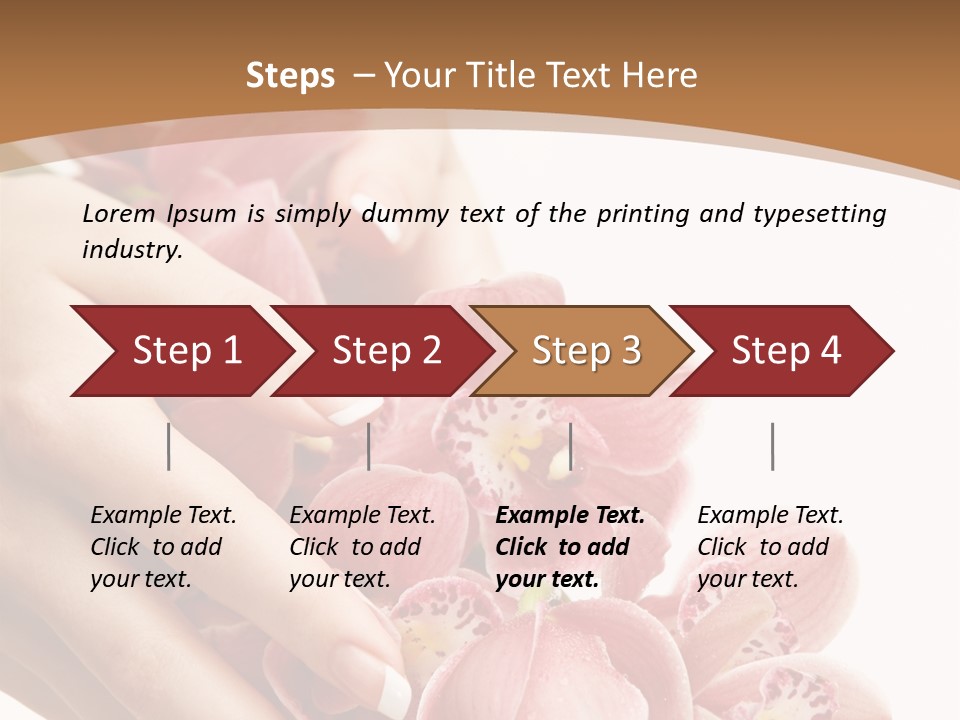 Isolated Blossom Close Up PowerPoint Template