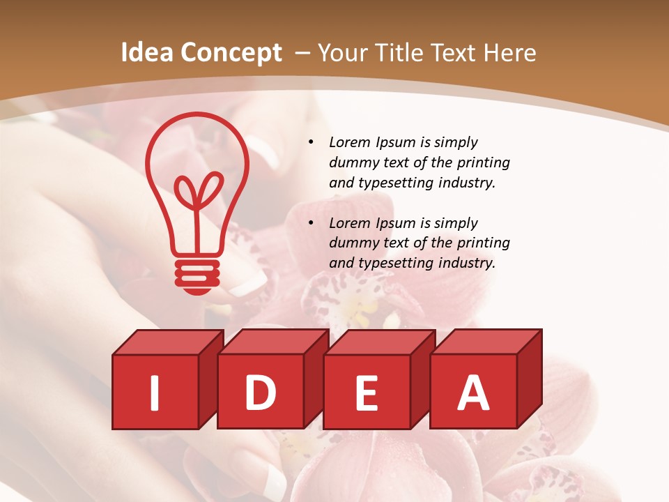 Isolated Blossom Close Up PowerPoint Template