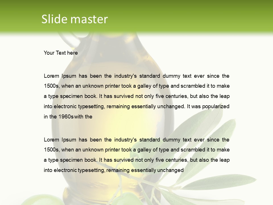 Antioxidant Leaf Green PowerPoint Template