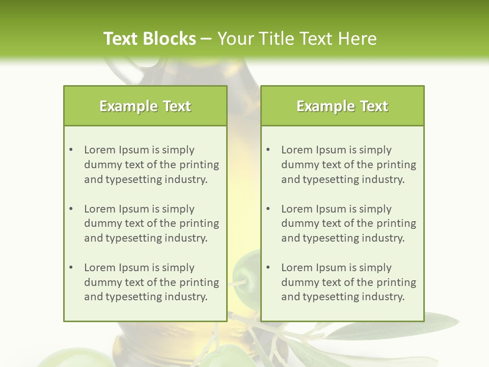 Antioxidant Leaf Green PowerPoint Template
