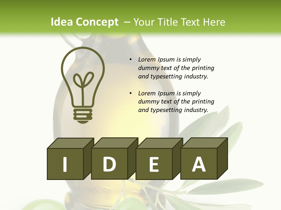 Antioxidant Leaf Green PowerPoint Template