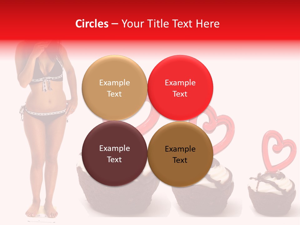 Girl Isolated Female PowerPoint Template