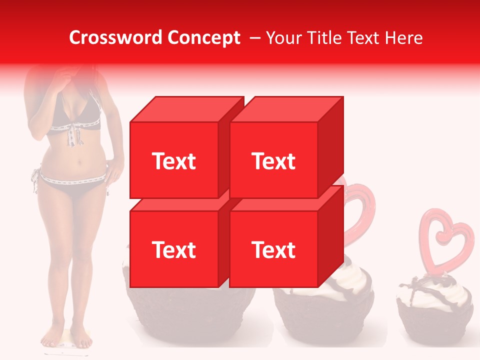 Girl Isolated Female PowerPoint Template