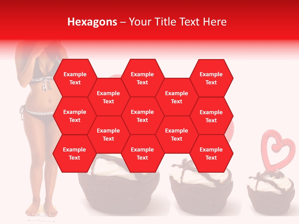 Girl Isolated Female PowerPoint Template