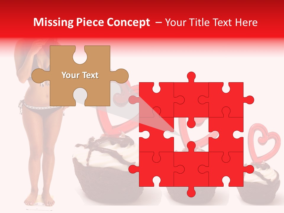 Girl Isolated Female PowerPoint Template