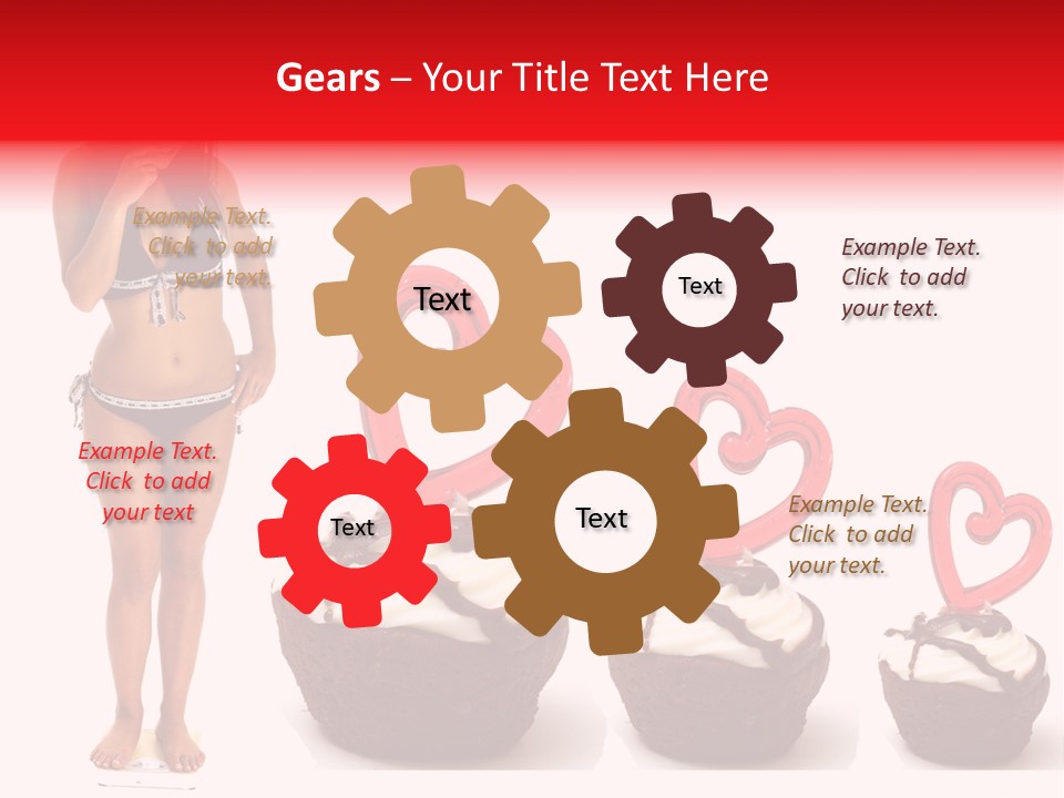 Girl Isolated Female PowerPoint Template