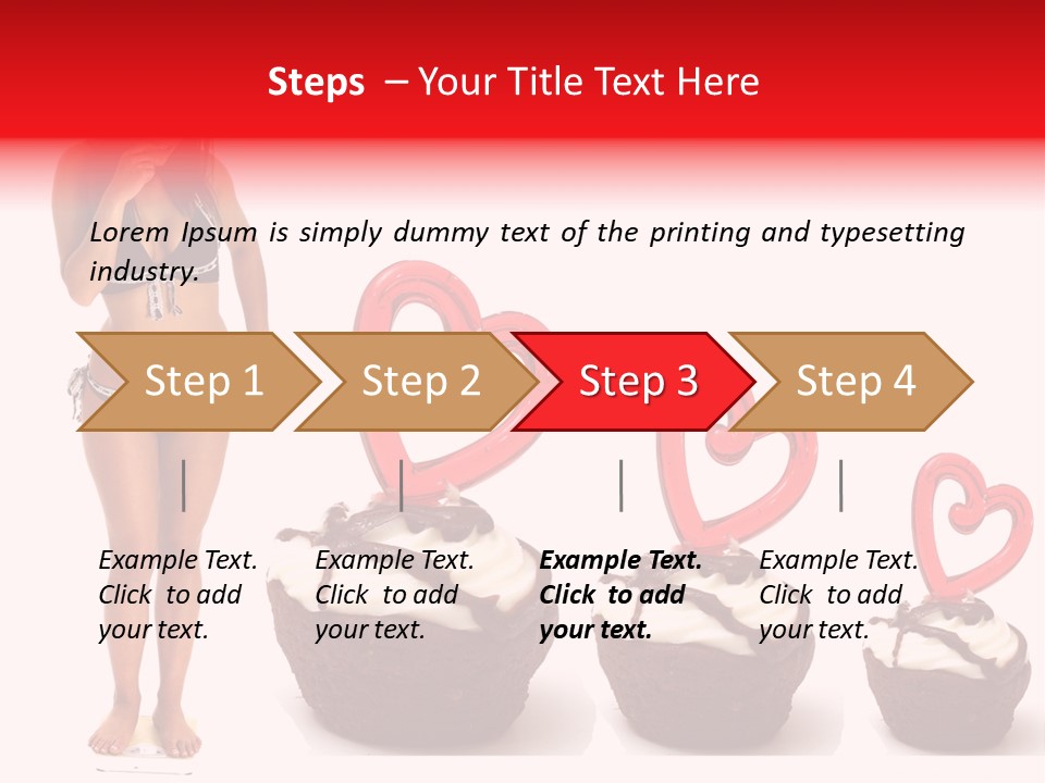 Girl Isolated Female PowerPoint Template