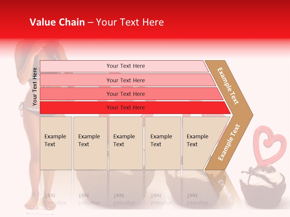 Girl Isolated Female PowerPoint Template