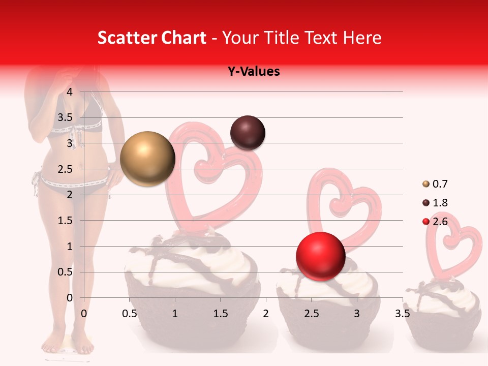 Girl Isolated Female PowerPoint Template