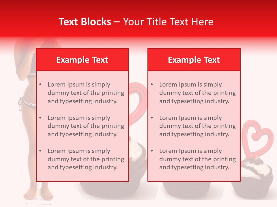 Girl Isolated Female PowerPoint Template