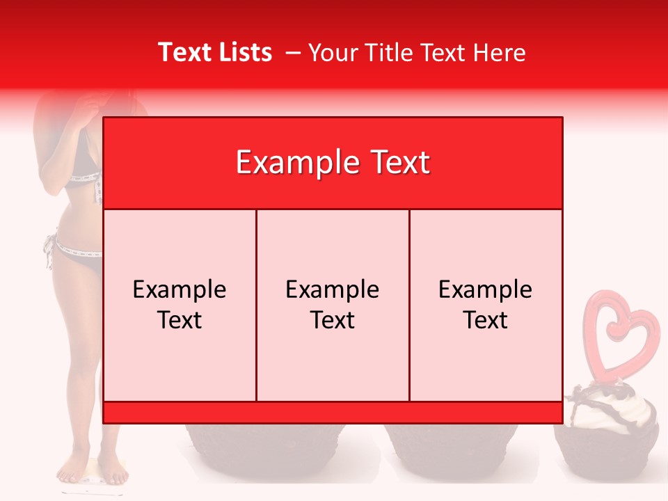 Girl Isolated Female PowerPoint Template