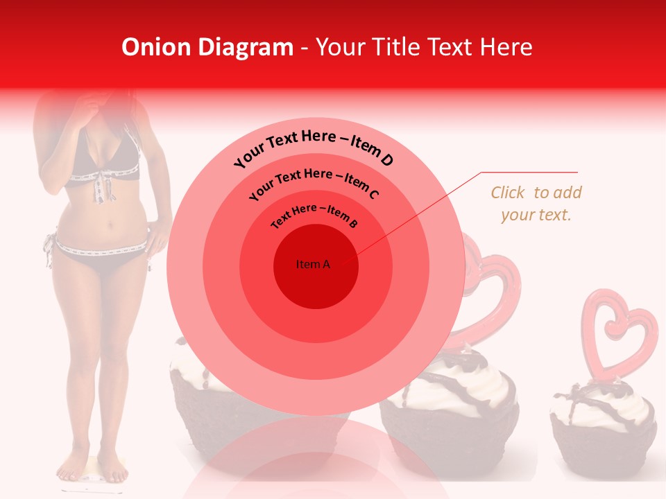 Girl Isolated Female PowerPoint Template