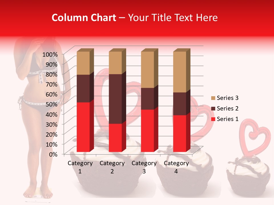 Girl Isolated Female PowerPoint Template