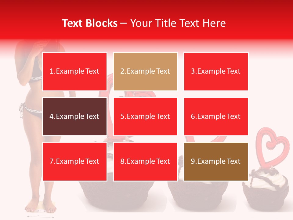 Girl Isolated Female PowerPoint Template