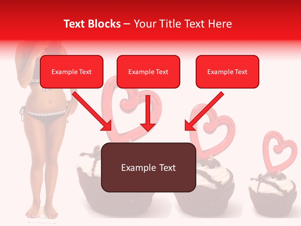 Girl Isolated Female PowerPoint Template